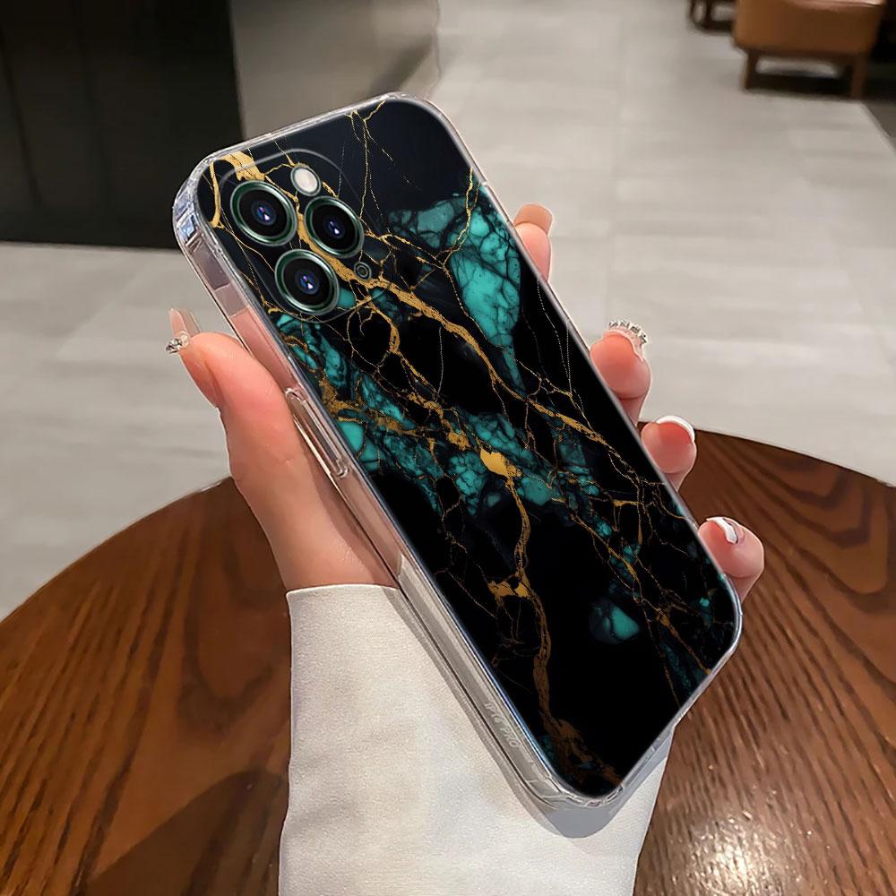 Акварельный абстрактный мраморный чехол для Apple iPhone 17 16 15 14 13 12 11 Pro Max 16 Plus 16E 17Air 17Pro Чехол для телефона Funda