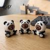 Modern Room Aesthetic Accessories 3D Printed Angry Bear Cute Panda Figurine Statue Small Figurine Animal Sculpture for Shelf