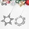 Снежинка Подвеска Рождественское украшение DIY Фото Подвесное украшение Сплав Снежинка Рождественская елка Настенный декор для окна Сад