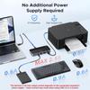 UGREEN 10 Гбит/с USB-переключатель для общего доступа к устройствам между двумя компьютерами, для переключателей, совместимый с двумя, включает два кабеля, удаленный USB-C переключатель, 3.2, USB-C и ПК,