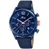 Watch - LOTUS - 18681-2 - Chronograph - Steel - Blue Leather - Water Resistant To 10 ATM