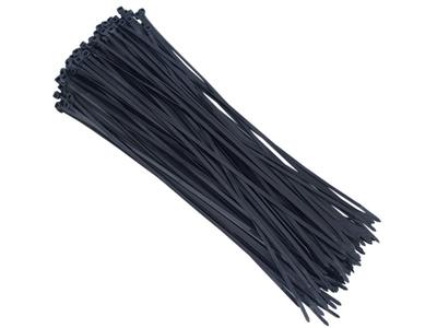 Нейлоновые кабельные стяжки 300x3,6 мм, черные, 100 шт.