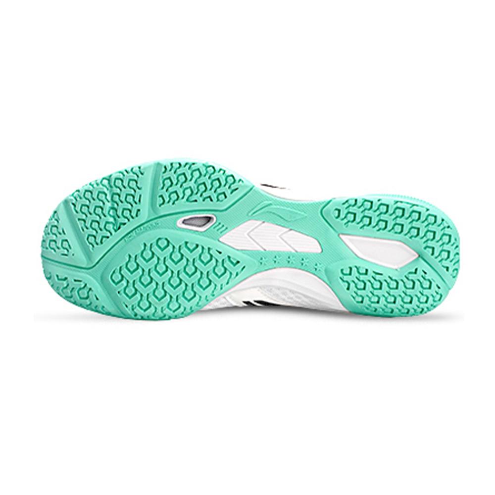 Li-Ning Удобные универсальные амортизирующие дышащие нескользящие низкие кроссовки унисекс кроссовки белые зеленые APTU005-2