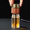 Бутылка для воды из стекла с двойными стенками и чехлом для чайного напитка, заварочный стакан, посуда для питья, бутылка для воды, фильтр для чая из нержавеющей стали