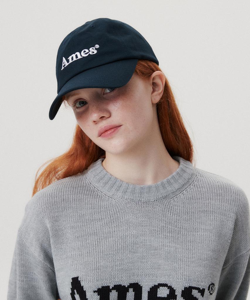 Кепка с базовым логотипом AMES-WORLDWIDE, темно-синяя