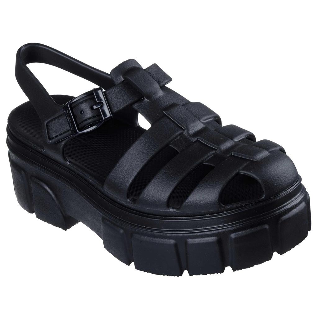 Skechers Foamies Удобные Модные Трендовые Римские Сандалии Женские Сандалии Черные 111617-BBK