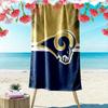 Пляжное полотенце с принтом Los Angeles Rams, большое, мягкое, быстросохнущее, для пляжа, кемпинга, плавания