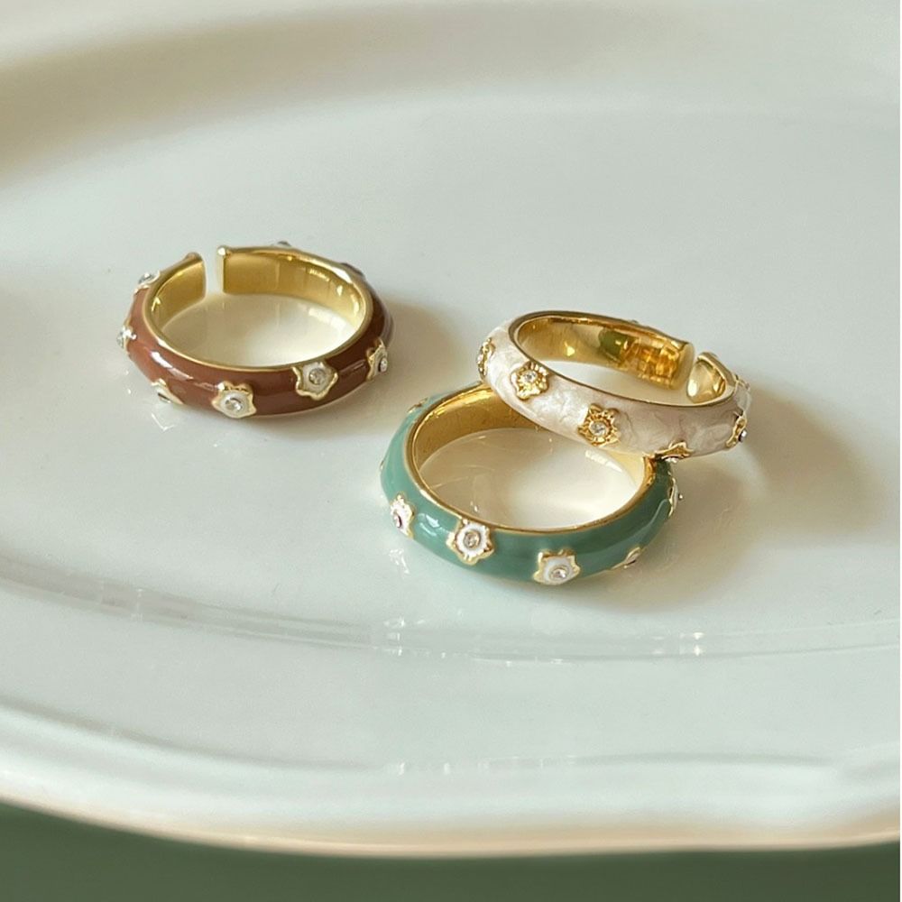 Temperament Rabbit Design Finger Ring Sweet Opening Ring Simple Cuff Ring Women