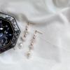 Маленькая красавица, изысканная красота, натуральный пресноводный жемчуг, высоко расположенные серьги-гвоздики из серебра S925, темпераментные, сказочные, пудровые