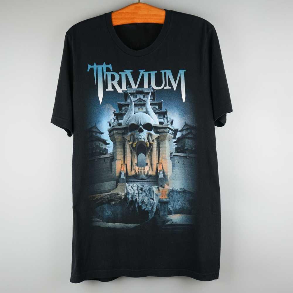 Vintage Trivium Band 2016 Trivium Tour Cotton Black Full Size Unisex Shirt