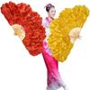 Chinese Style Yangko Performance Fan Multi-layered Flower Folding Fan Summer