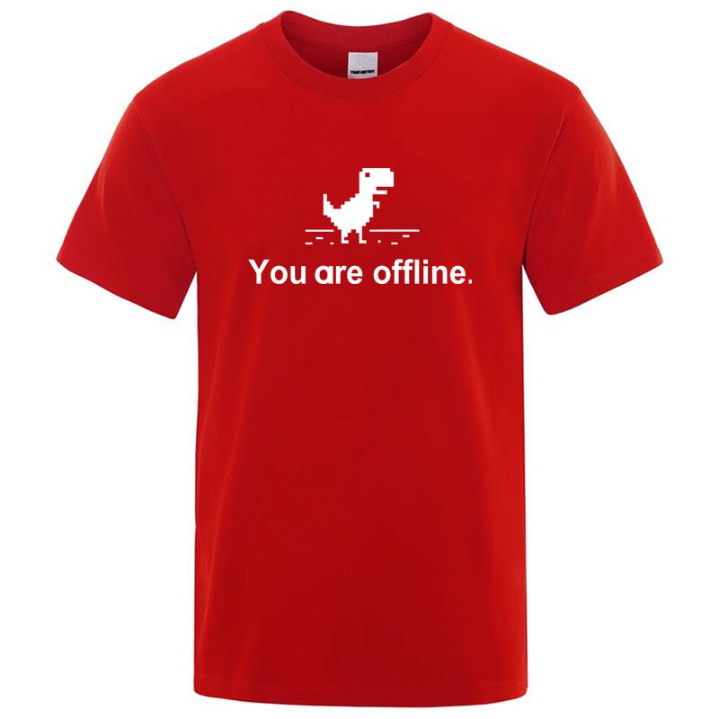 Summer Mens High Quality 100 Cotton Dinosaur Print T Shirt Loose Funny Oneck Men Tshirt Short Sleeve Tshirt Male Tee Shirts