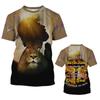 Summer Hip Hop Series Digital 3D Printed Men's Street Short Sleeved Sports T-shirt Top