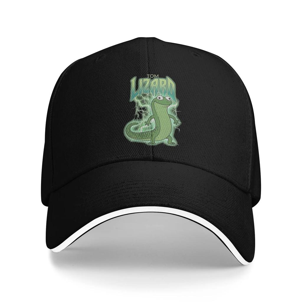 Hoppers Cartoon Tom Lizard Baseball Caps Retro Sandwich Caps Unisex Adjustable Dad Hat Travel Gift