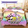 Classic Cartoon Pattern Bedding Quilt Set Quilt Cover Pillowcase Home Decoration Gift (1 * duvet cover + 2 * pillowcase, without core)