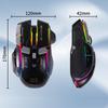 Lightweight Wireless Gaming Mouse, 2.4G+Bluetooth, Wired and Wireless, Type-C Rechargeable, 10 Buttons, 5-Level DPI Adjustment