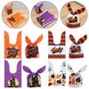 50Pcs Bat Pumpkin Halloween Decoration Cookie Bag Rabbit Ear Halloween Candy Bags Baking Packaging