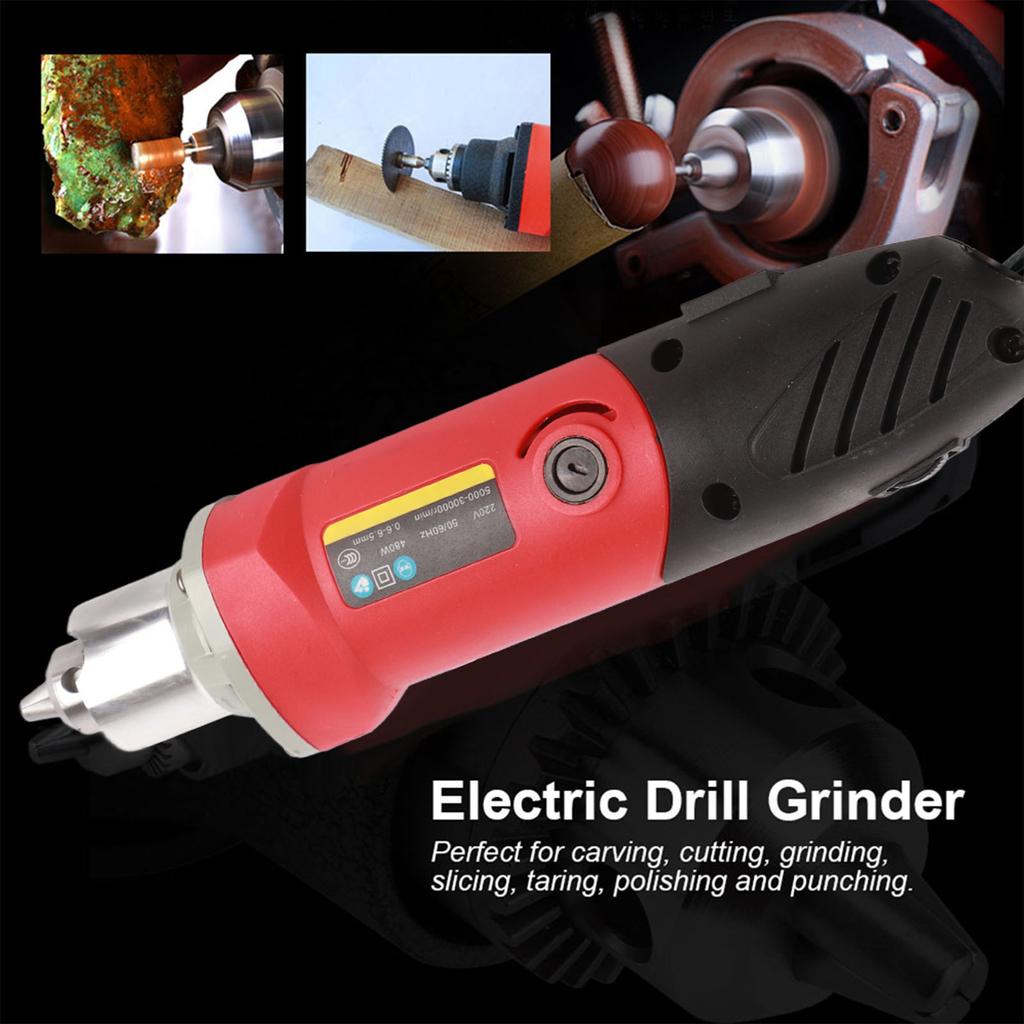 480W Variable Speed Electric Mini Die Drill Grinder Power Rotary Tool