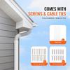 Mini Split Line Set Cover 76.2mm W 3110mm L, PVC Decorative Pipe Line Cover For Air Conditioner with 5 Straight Ducts & Full Components Easy to