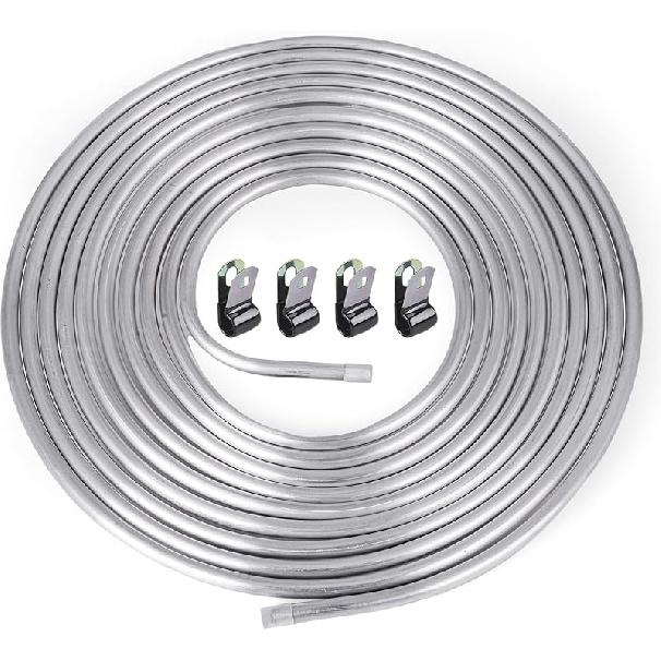 3/8" OD Aluminum Hard Fuel Line 10 Feet Hardline Tube Thickness Is 0.039"