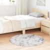 VidaXL Shaggy Rug with Long Pile Light Grey 100x100 Cm Polyester, Carpet, Bedroom Rug, Modern Rug, Living Room Rug, 4102898