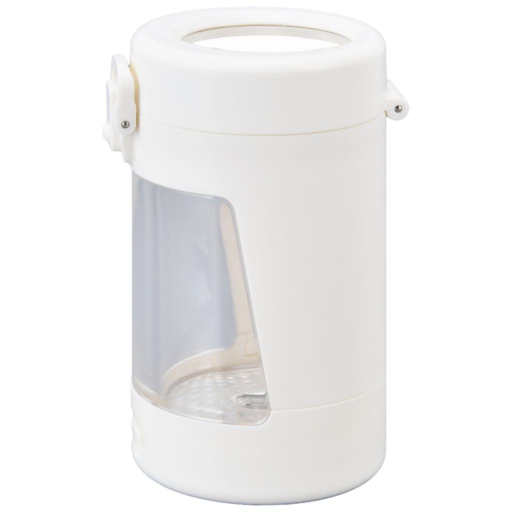 Light Up LED Seal Storage Jar Transparent Grinder 8X Magnifying Viewing Moistureproof for Herb