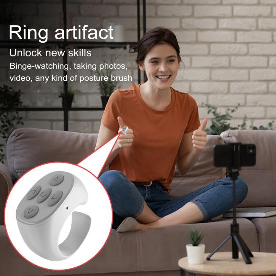 Пульт дистанционного управления с поддержкой Bluetooth, прокручивающее кольцо, приложение для перелистывания страниц, беспроводные телефоны, планшеты