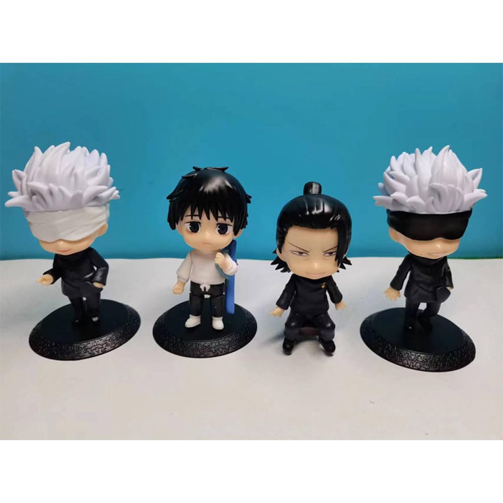 Jujutsu Kaisen Gojo Satoru Kojo Yuujin Cartoon Character Model Statue Cute Figure Painted Figure Toy Holiday Gift Creative Souvenir Fan Collectio