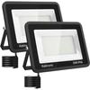 Kelinvmi Projecteurs LED Extérieur 50W,5000lm Spot LED Extérieur,4200K Blanc Chaud IP66 Imperméable Eclairage De Sécurité Pour Ja