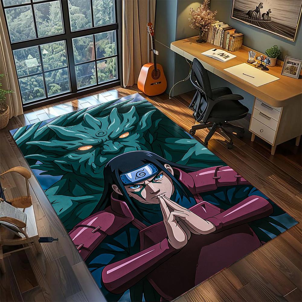 Naruto Hashirama Senju First Hokage Wood Rug Carpet Large Area Rug Non Slip Washable Floor Mat Gamer Room Bedroom Home Decor