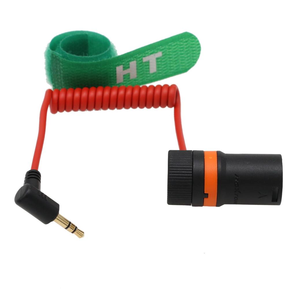 Аудиокабель HangTon Mini Jack на XLR для BOYA Rode Wireless GO II Sony FX9 FX3 Canon Camera Mixer Прямоугольный штекер Резьба 50см 3.5мм 3-контактный Микрофон,