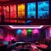 Светодиодные RGB-споты для шкафа 12 цветов Ночник Перезаряжаемые Беспроводные Диммируемые С пультом дистанционного управления Свет для винного шкафа