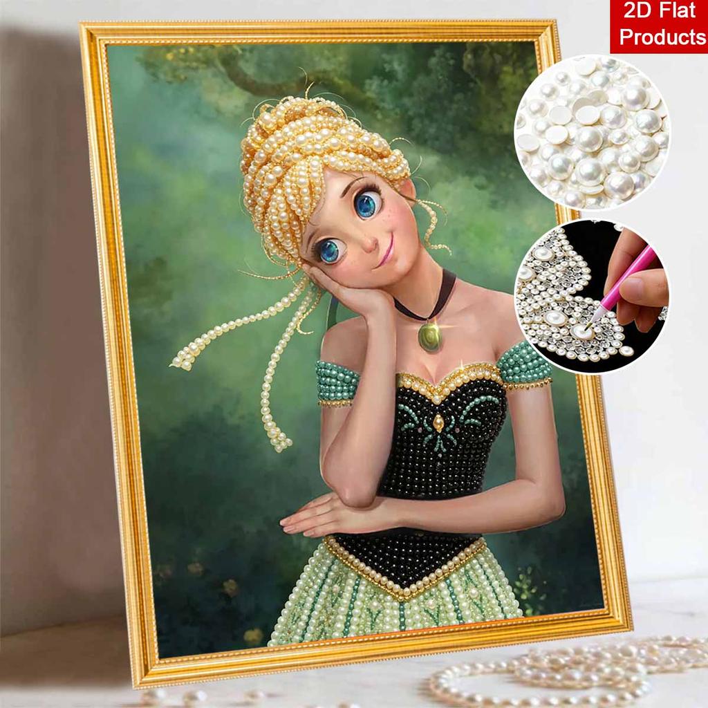 Disney Princess Pearl Painting Handmade Pearl Kit Home Decoration Painting