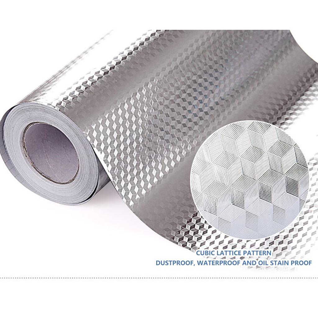 Кухонные самоклеящиеся алюминиевые фольги и маслостойкие наклейки Наклейки на стены Водонепроницаемые, высокотемпературные и 