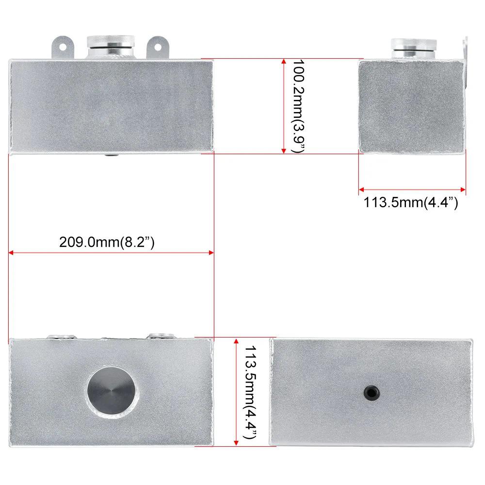 Универсальный радиатор из алюминиевого сплава 2 л с пескоструйной обработкой для автомобильных модификаций