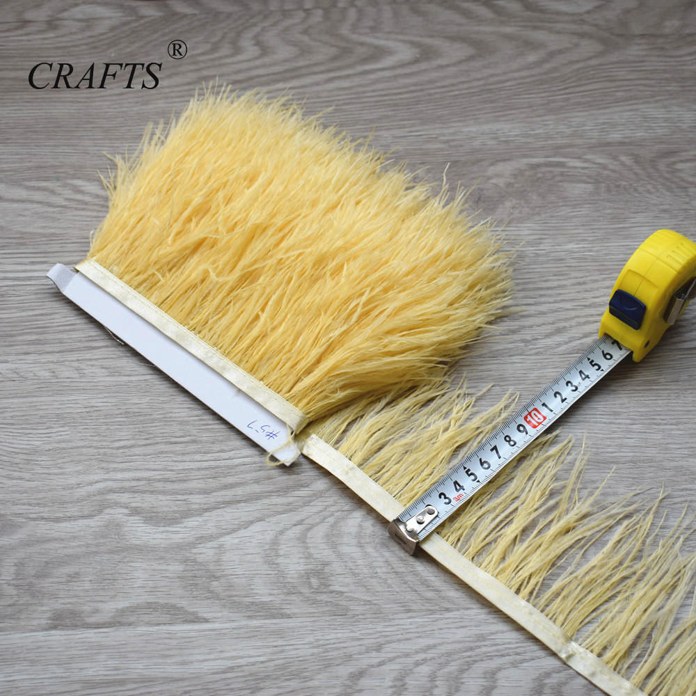 Перо2023 горячо! Пушистая и красивая отделочная ткань с перьями страуса, длина 5-10 м, боковая лента, ширина 8-10 см / Аксессуары для шитья DIY