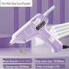Macaron-Colored Anti-Scald Electric Glue Gun for Kids – 7mm High Viscosity DIY Tool