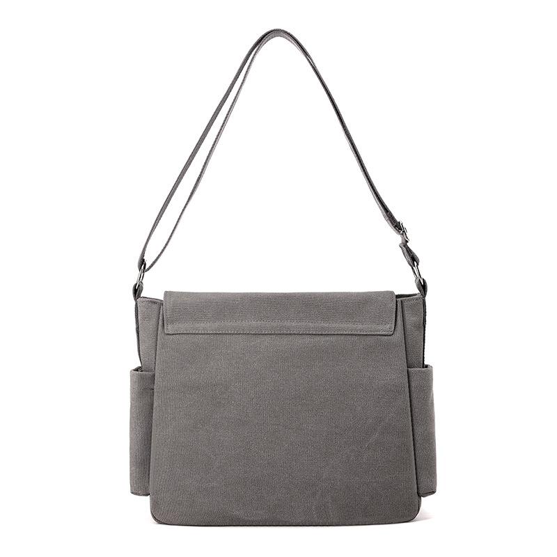 Мужская холщовая сумка, повседневная, носимая, с принтом, сумка через плечо, большая вместимость