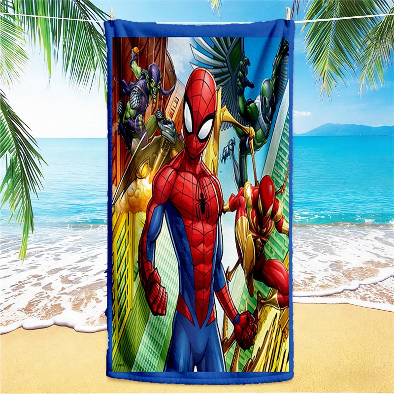 1pc Spiderman Comic Collage beach towel,quick drying absorbent beach towel,outdoor sports swimming beach towel,Soft and comfortable Y72829