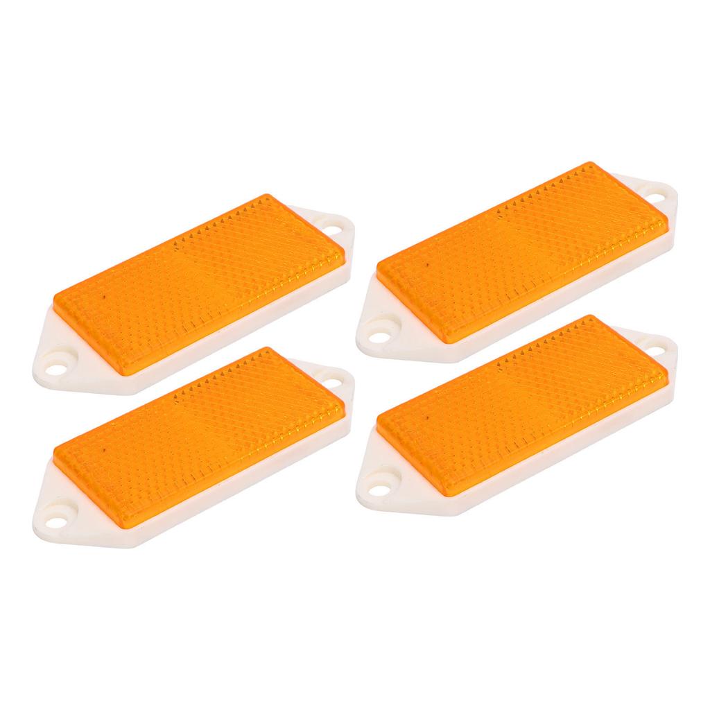 4 шт. Прямоугольные светоотражатели на винтах Пластиковые Улучшают безопасность дорожного движения Светоотражатели для столбиков, прицепов, грузовиков, мотоциклов, заборов