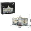 10423 ШТ. Классический Банк Строительные Блоки MOC Модель Улицы Банка Кирпичики Настольное Украшение DIY Игрушки Для Детей Праздничные Подарки