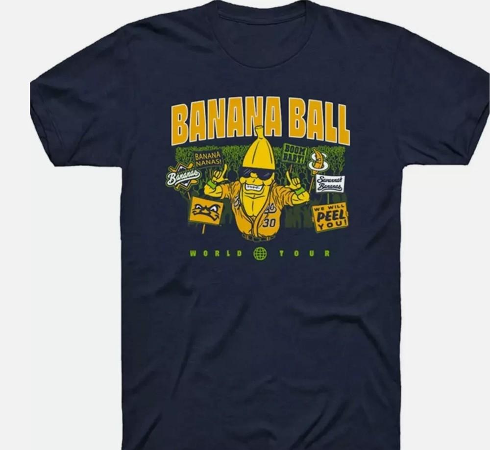Savannah Bananas World Tour Boom baby T Shirt Full Size