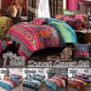 Bohemian Quilt Cover Indian Reversible Comforter Cover Flower Coverlet Cover Bedding Bedclothes Boho Duvet Cover Set