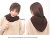Wool Thread Knitted Scarf with Hat Scarf, Integrated Dual-purpose Thickened Neck, Pullover To Keep Men and Women Warm In Autumn and Winter
