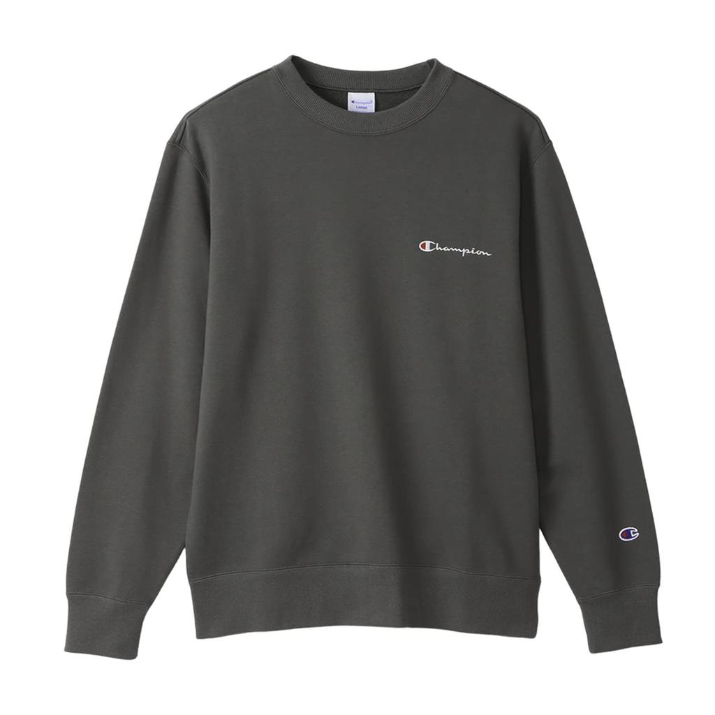 Champion Long Sleeve Crew Neck Sweatshirt with Script Logo, Basic, C8-W041Z -081-M