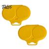 Food Grade Plastic Egg Boiler Dual Cavity Microwave Poacher with Lid & Handle, Quick-Heat Steamer Fast Meal Prep Accessory for 2 Eggs, Oil-Free