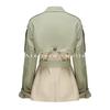 ATELIER D'AMELIE Women's Colorblock Trench Coat