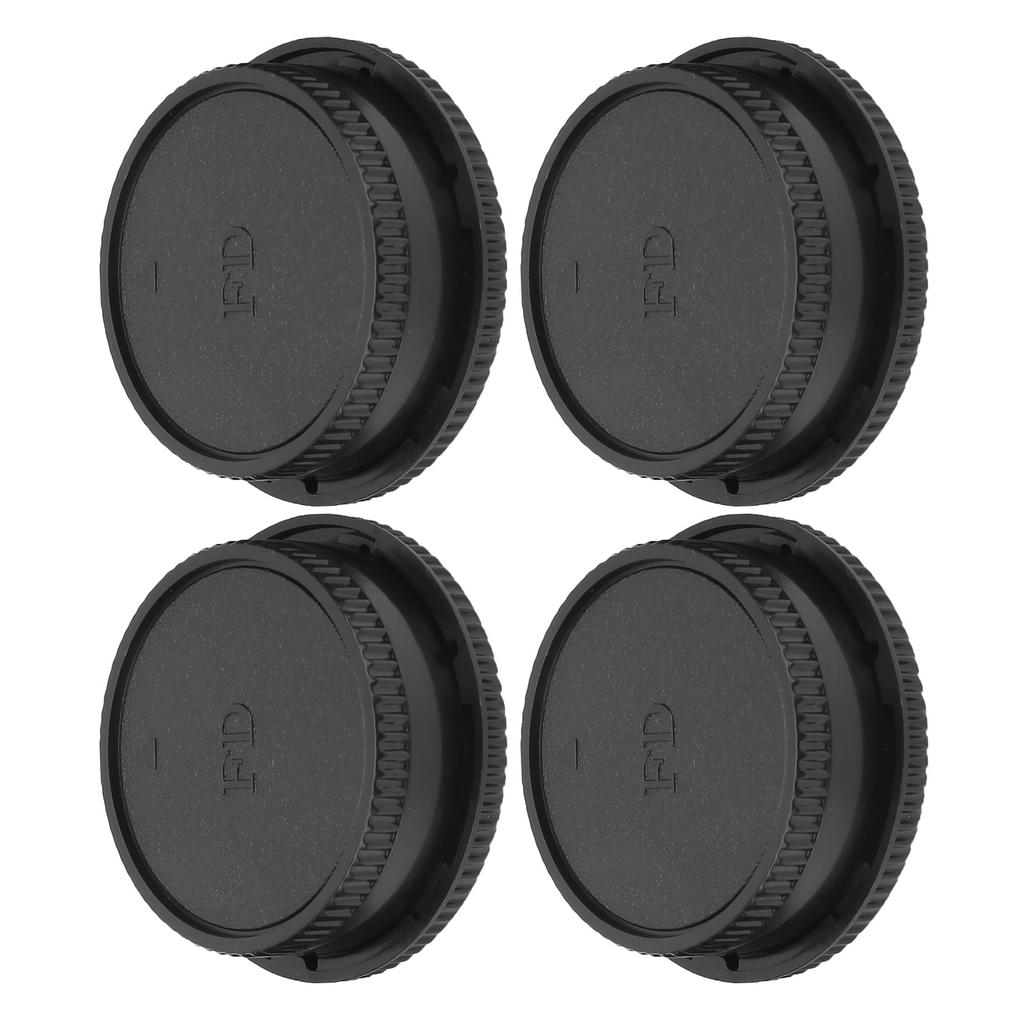 Camera Front Body Cap Rear Lens Cap Cover Set Compatible for Canon FD Mount Lens and Body