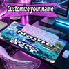 Custom Name Personalized Cosmic Bot Crew Pattern Mousepad, Laptop PC Desk Mat, Decorative Desk Mat for Home Keyboard Pad Gift