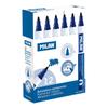 Pack of 12 Permanent Blue Markers. Milan Round Toe